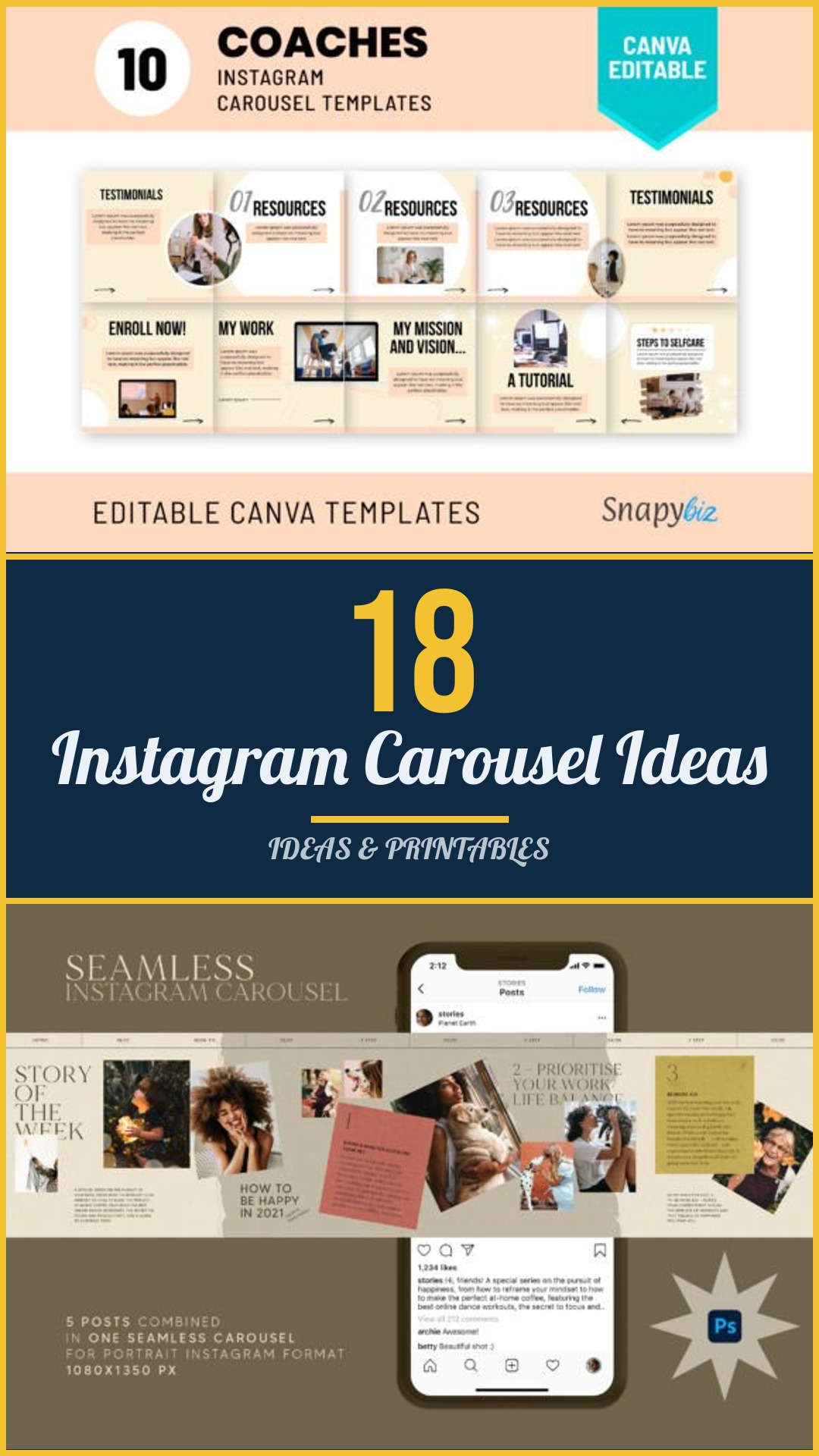 18 Instagram Carousel Ideas